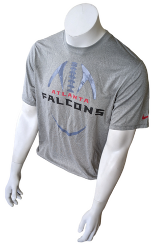 Nike Dri-Fit Men's Atlanta Falcons Football NFL Gray Short Sleeve Shirt Size M