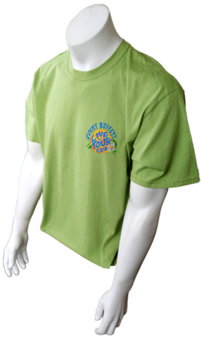 Gildan Men's Jimmy Buffet Under The Big Top Tour 2010 Light Green Shirt Size L