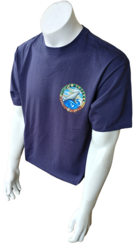 Anvil Men's Jimmy Buffett Welcome To Finland Tour 2011-12 Navy Shirt Size Large
