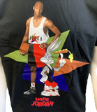 Nike Jordan Men's Hare Jordan Retro Space Jam Michael Jordan Black Shirt Size L