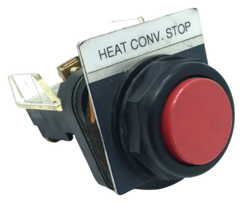 Allen-Bradley 800H-BR Push Button W/ 800T-XA2 Contact Block 600VAC