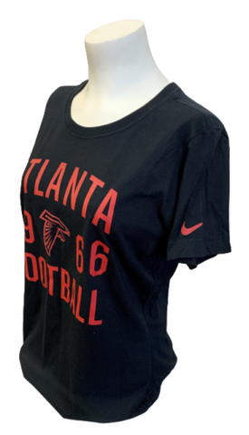 Nike Women's Atlanta Falcons Football 1966 Black Slim Fit Shirt Size Large