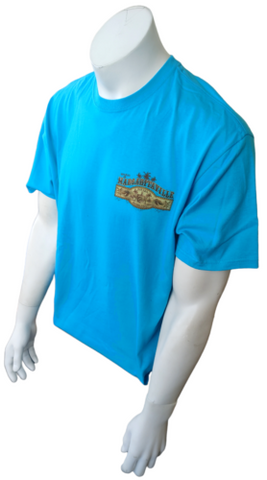 Margaritaville Men's Havana Daydreamin Republica De Cuba Blue Shirt Size Large