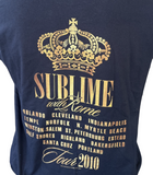 Gildan Men's Sublime With Rome 2010 Tour Black Short Sleeve Shirt Size Large