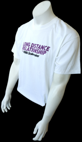 Puma Men's Long Distance Relationship Boilermaker White Short Sleeve Shirt Large