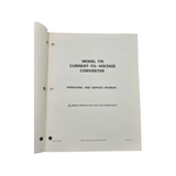 EG&G Model 176 Current -To-Voltage Converter Operating And Service Manual