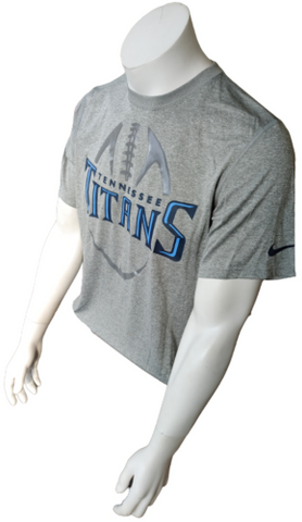 Nike NFL Team Apparel Men's Dri-Fit Tennessee Titans Football Gray Shirt Size M
