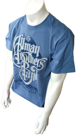 Gildan Men's The Allman Brothers Band Beacon Theatre NY 2011 Blue Shirt Size L