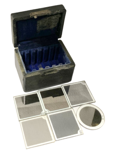 Photometric System Filter B&L Photometric Filters With Case 5 Square, 1 Circular Series M Filter