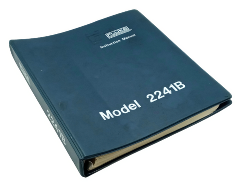 Fluke 2241B Data Logger Instruction Manual