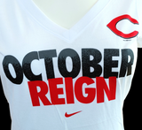 Nike Women's Cincinnati Reds October Reign White Slim Fit Shirt Size Small