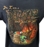 Margaritaville Men's Cayman Islands Yes I am A Pirate Black Shirt Size Large