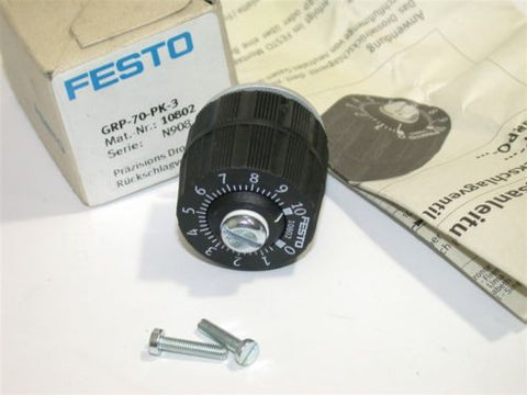 NEW FESTO 1/4" NPT PNEUMATIC ONE WAY CONTROL VALVE GRP-70-PK-3