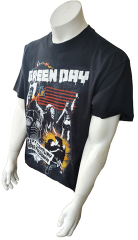 Anvil Men's Green Day 21st Century Breakdown Black Short Sleeve Shirt Size Large