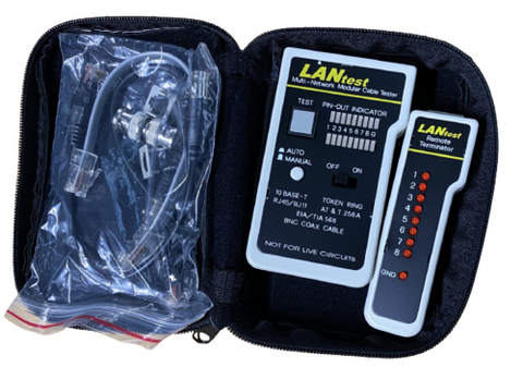 LANtest Multi Network Modular Cable Tester w/ Remote Terminator Coaxial Modular