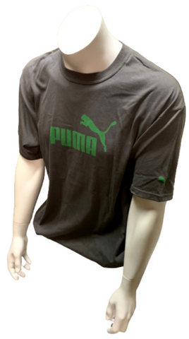Puma Men's Graphic Charcoal Short Sleeve Shirt Size X-Large