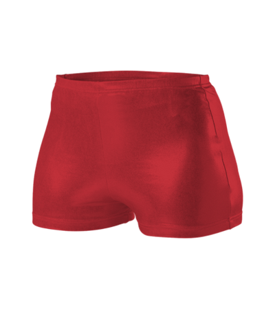 NEW TEAMCHEER QCTLBC WOMEN'S SCARLET METALLIC LOW RISE BOY CUT BRIEF SIZE LARGE