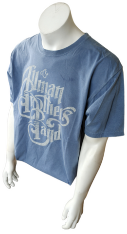 Comfort Colors Men's The Allman Brothers Band 2010 Tour Blue Shirt Size Large