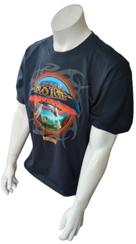 Gildan Men's Boston 2012 Space Ship Concert Black Shirt Size Large