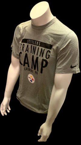Nike Dri Fit Men's Pittsburgh Steelers Training Camp Gray Short Sleeve Shirt NFL