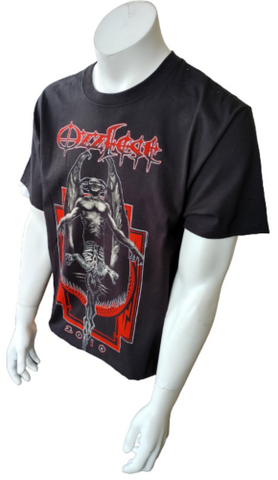 Hanes Men's OzzFest 2010 Tour Concert Black Short Sleeve Shirt Size Large