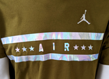 Nike Men's Air Jordan Jumpman 1985 No. 23 Olive Short Sleeve Shirt Size Medium