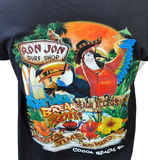 Anvil Men's Ron Jon Surf Shop Spring Break 2011 Cocoa Beach Black Shirt Size L