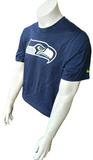 Nike Dri-Fit Men's Seattle Seahawks Football Navy Short Sleeve Shirt Size Large