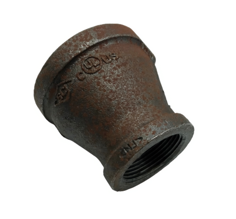 Black Iron Reducer Coupling 2" x 1-1/4"