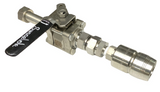 Swagelok SS-65TS16 STainless Ball Valve w/ QTM8-316 Coupler 2200 PSI
