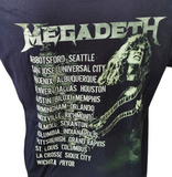 Anvil Men's Megadeth Thirteen Band Graphic Black Short Sleeve Shirt Size XL