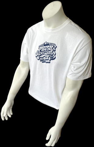Anvil Men's Phish Super Ball IX Local Crew White Short Sleeve Shirt Size Large