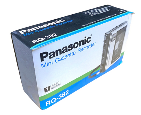 Panasonic RQ-382 Portable Mini Cassette Recorder Vintage