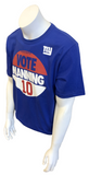 Nike Men's New York Giants Vote For Manning #10 Eli Manning Blue Shirt Size L