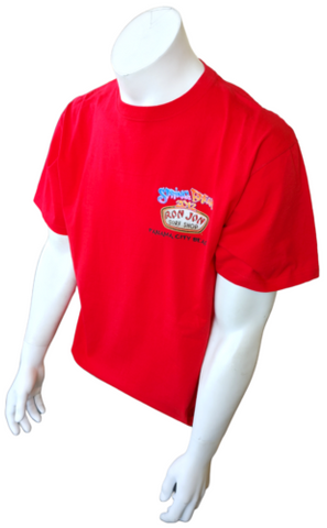 Anvil Men's Ron Jon Surf Shop Spring Break 2012 Panama City Red Shirt Size L