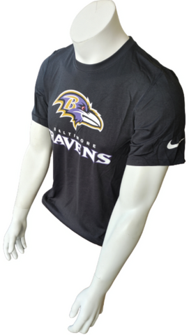 Nike Dri-Fit Men's Baltimore Ravens NFL Football Black Short Sleeve Shirt Size S