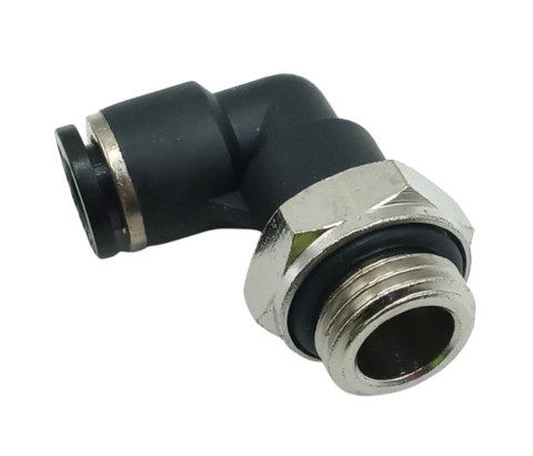 Lot of (5) Conek PL06-G02 Male Swivel Elbow 6mm Tube 1/4BSPT Thread PTC