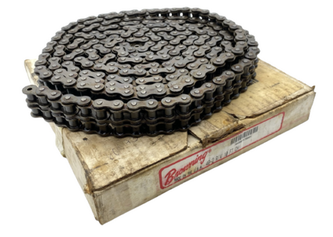 Browning 40-2 Riv Roller Chain, 1/2" Pitch, 2 Strand, 0.7" Width, 10 FT Length