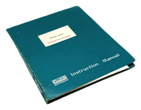 Fluke 203A Distribution Amplifier Instruction Manual