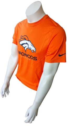 Nike Dri-Fit Men's Denver Broncos NFL Orange Short Sleeve Shirt Size Small
