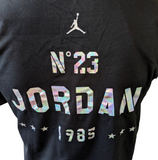 Nike Men's Air Jordan Jumpman 1985 No. 23 Black Short Sleeve Shirt Size Medium