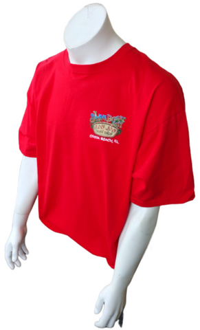 Anvil Men's Ron Jon Surf Shop Spring Break 2011 Cocoa Beach Red Shirt Size 2XL