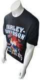Murina Men's Harley Davidson Motorcycle Black Short Sleeve Shirt Size Large