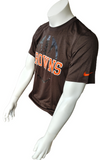 Nike NFL Team Apparel Men's Dri-Fit Cleveland Browns Brown Shirt Size Small