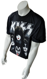 Alstyle Men's Kiss I Was There Houston Texas 2011 Concert Black Shirt Size Large