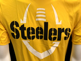 Nike Dri Fit Men's Pittsburgh Steelers Yellow Short Sleeve Shirt NFL Football