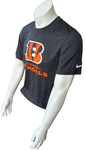 Nike Dri-Fit Men's Cincinnati Bengals NFL Black Short Sleeve Shirt Size Small