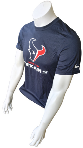 Nike Dri-Fit Men's Houston Texans NFL Navy Short Sleeve Shirt Size Small