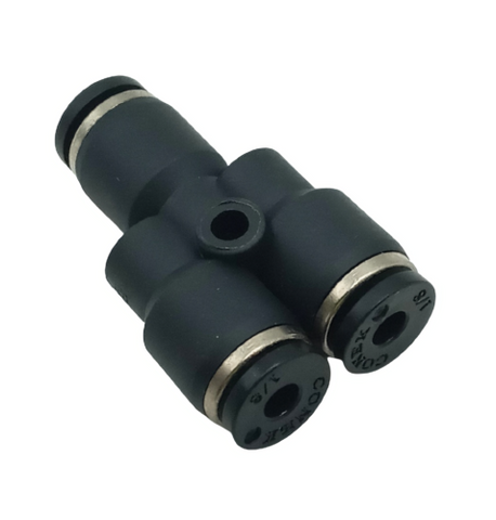 Lot of (5) Conek PW5/32-1/8 Reducing Y 5/32-1/8" Tube Push To Connect Fitting