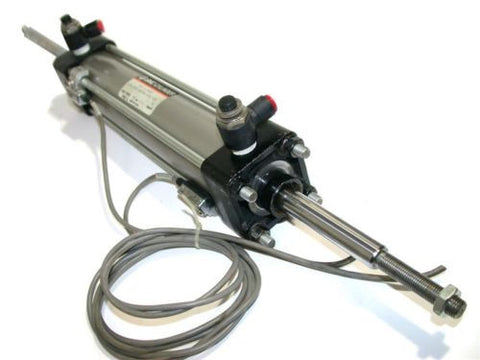 SMC AIR CYLINDER DOUBLE END 8" STROKE 2" BORE NCDA1B200-0800NA-F5PL-XC8